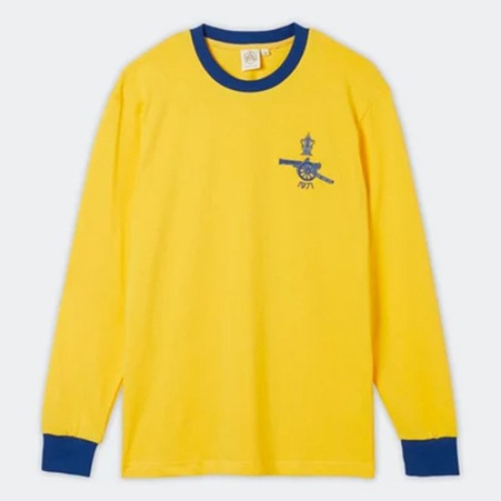Camiseta Retro de Visitante de Manga Larga Arsenal 1971 para Hombre