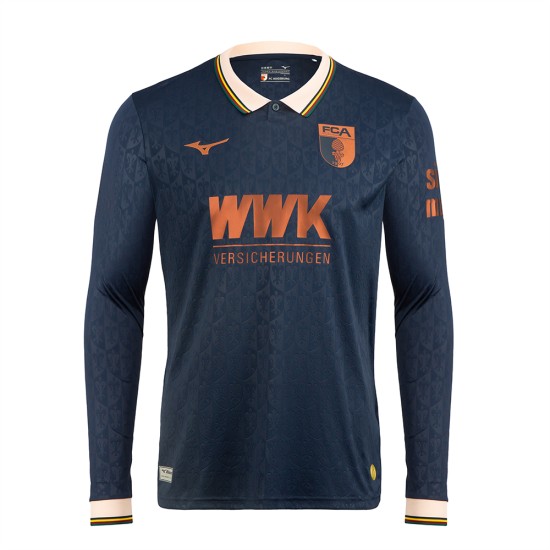 Camiseta Especial Manga Larga 2025/26 FC Augsburg Azul Oscuro Mujer Camiseta Especial Manga Larga 2025/26 FC Augsburg Azul Oscuro Mujer