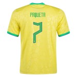 Lucas Paquetá #7 Brasil Camiseta de Local Mundial 2022
