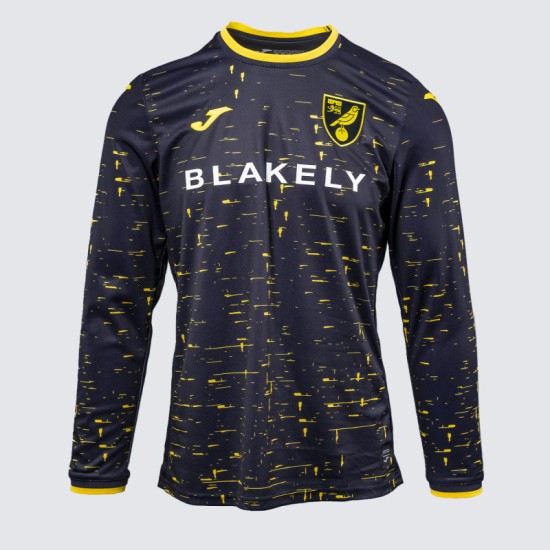 Camiseta de Manga Larga Visitante de Norwich City 2024/25 para Hombres Camiseta de Manga Larga Visitante de Norwich City 2024/25 para Hombres