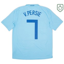 Camiseta retro visitante Países Bajos 2008/10 para hombre V.Persie #7