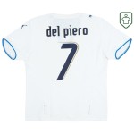 Camiseta retro visitante Italia 2006 para hombre Del Piero #7