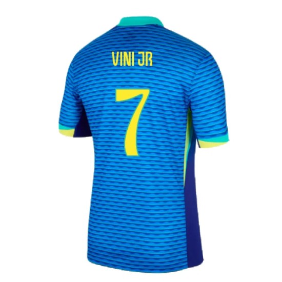 Camiseta de visitante VINI JR. Brasil 2024 para mujeres