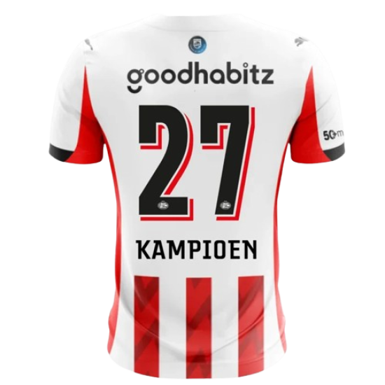 Mujer PSV 2025/26 Camiseta Local Champion #27