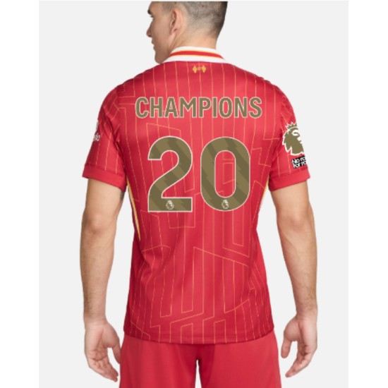Camiseta Hombre Liverpool 2024/25 Local Campeones LFC - CAMPEONES 20