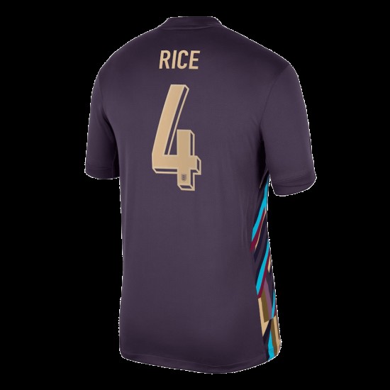 Declan Rice #4 Inglaterra Camiseta de Visita EURO 2024
