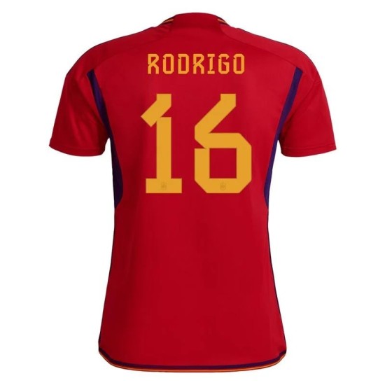 Rodrigo #16 España Camiseta de Local Mundial 2022