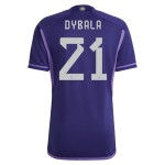 Paulo Dybala #21 Argentina Camiseta de Visita Mundial 2022