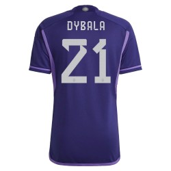 Paulo Dybala #21 Argentina Camiseta de Visita Mundial 2022