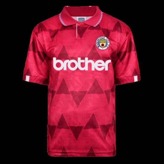 Camiseta Retro de Visitante Manchester City 1989 para Hombre
