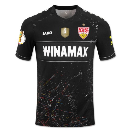 Mujer VfB Stuttgart 2024/25 Camiseta Visitante Final de Copa - Negra Mujer VfB Stuttgart 2024/25 Camiseta Visitante Final de Copa - Negra