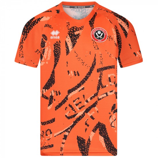 Camiseta de calentamiento tercera de hombre Sheffield United 2025/26 - Naranja Camiseta de calentamiento tercera de hombre Sheffield United 2025/26 - Naranja