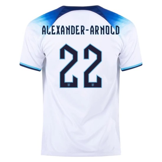 Trent Alexander-Arnold #22 Inglaterra Camiseta de Local Mundial 2022 Trent Alexander-Arnold #22 Inglaterra Camiseta de Local Mundial 2022