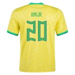 Vinicius Junior #20 Brasil Camiseta de Local Mundial 2022