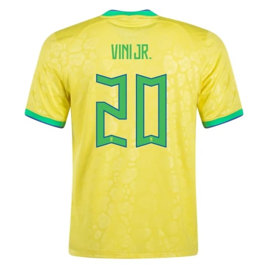 Vinicius Junior #20 Brasil Camiseta de Local Mundial 2022