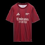 Niño Arsenal 2025/26 Tercera Camiseta Prepartido – Roja