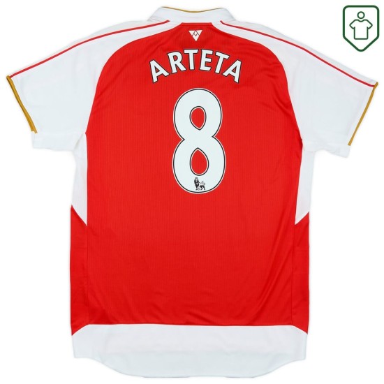 Camiseta retro local hombre Arsenal 2015/16 Arteta #8 Camiseta retro local hombre Arsenal 2015/16 Arteta #8