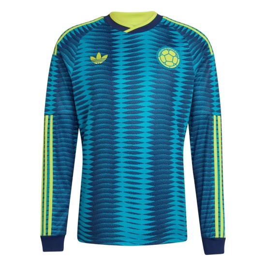 Camiseta de Manga Larga de la Copa Mundial 2026 de Colombia Segunda Equipación para Mujer Camiseta de Manga Larga de la Copa Mundial 2026 de Colombia Segunda Equipación para Mujer