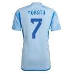 Alvaro Morata #7 España Camiseta de Visita Mundial 2022