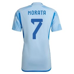 Alvaro Morata #7 España Camiseta de Visita Mundial 2022