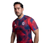 Camiseta Mujer Cruz Azul Tercera Calentamiento 2025/26 – Rojo/Marino