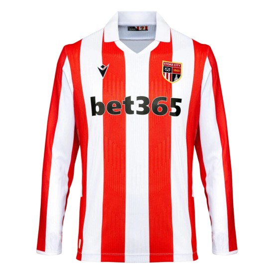 Camiseta local Stoke City 2026/27 manga larga para hombre