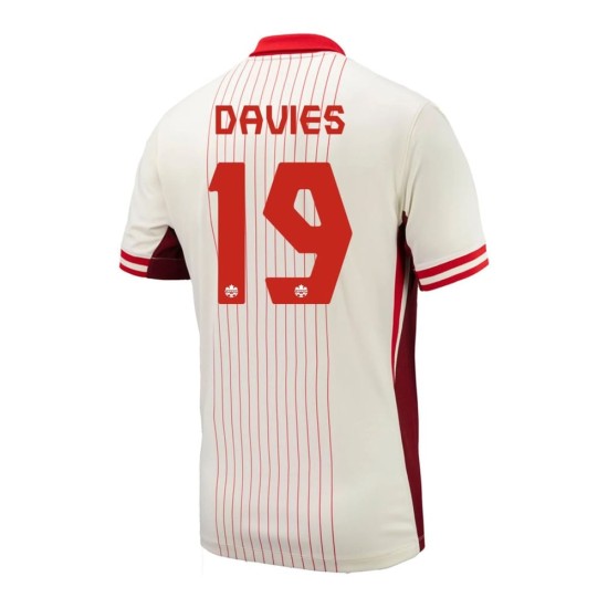 Camiseta de visitante DAVIES Canadá 2024 para mujeres Camiseta de visitante DAVIES Canadá 2024 para mujeres