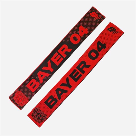 Bufanda Tejida Bayer 04 Leverkusen - Rojo/Negro