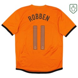 Camiseta retro local Países Bajos 2012/13 para hombre Robben #11