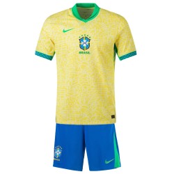 Camiseta+Pantalones Cortos Infantil Brasil de Local Copa América 2024