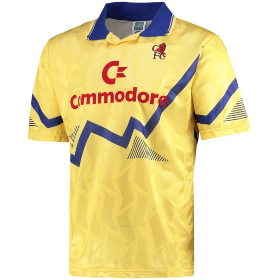 Camiseta Retro Chelsea Infantil 1990 - Amarilla