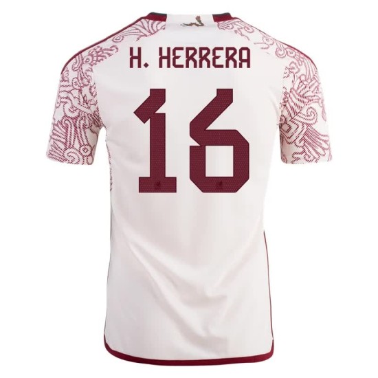 Héctor Herrera #16 México Camiseta de Visita Mundial 2022