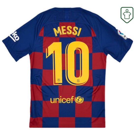 Hombre Camiseta retro local FC Barcelona 2019/20 Messi #10