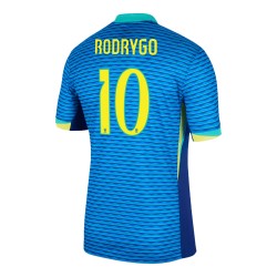 RODRYGO #10 Brasil Camiseta de Visita Copa América 2024