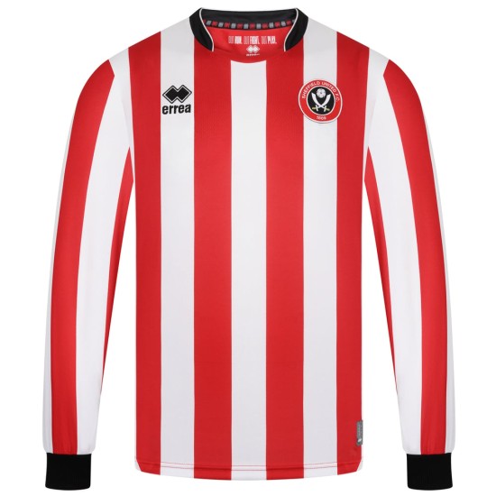 Camiseta de manga larga local 2025/26 del Sheffield United para niño Camiseta de manga larga local 2025/26 del Sheffield United para niño