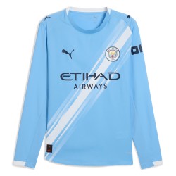 Camiseta Manga Larga Local Manchester City 2025/26 Niño