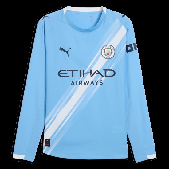 Camiseta Manga Larga Local Manchester City 2025/26 Hombre