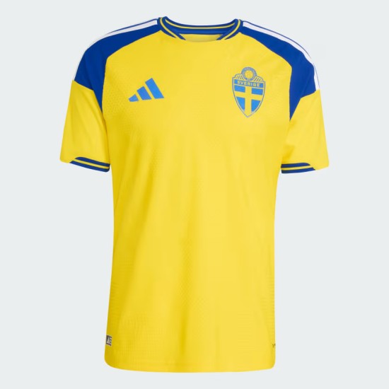 Camiseta local auténtica de la Copa del Mundo 2026 de Suecia para hombre Camiseta local auténtica de la Copa del Mundo 2026 de Suecia para hombre