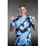 Camiseta de calentamiento del tercer uniforme del FC Lugano 2024/25 para niños