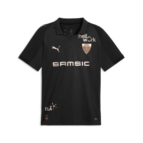Camiseta 125 Aniversario 2025/26 Rennes - Negra Mujer Camiseta 125 Aniversario 2025/26 Rennes - Negra Mujer