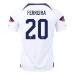 Jesus Ferreira #20 USMNT Camiseta de Local Mundial 2022 Jesus Ferreira #20 USMNT Camiseta de Local Mundial 2022