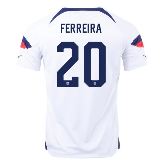 Jesus Ferreira #20 USMNT Camiseta de Local Mundial 2022 Jesus Ferreira #20 USMNT Camiseta de Local Mundial 2022