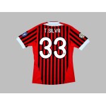 Camiseta de casa T.SILVA Milan 2011/12 para hombres