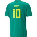 Sadio Mané #10 Senegal Camiseta de Visita Mundial 2022 Sadio Mané #10 Senegal Camiseta de Visita Mundial 2022
