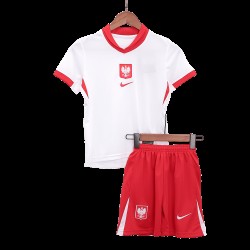 Camiseta+Pantalones Cortos Infantil Polonia de Local EURO 2024