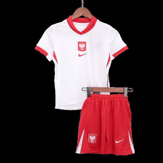 Camiseta+Pantalones Cortos Infantil Polonia de Local EURO 2024