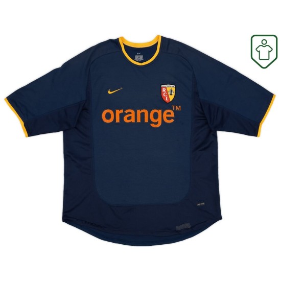 Hombre Camiseta retro visitante RC Lens 2001/02