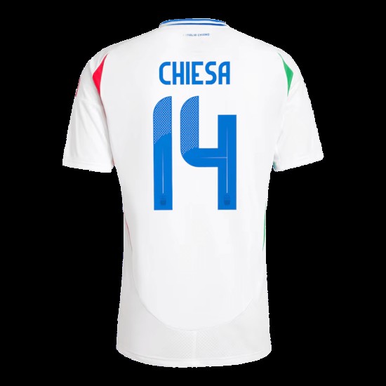 Federico Chiesa #14 Italia Camiseta de Visita EURO 2024 Federico Chiesa #14 Italia Camiseta de Visita EURO 2024
