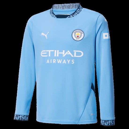 Camiseta de manga larga de niños Manchester City 2024/25 - Local