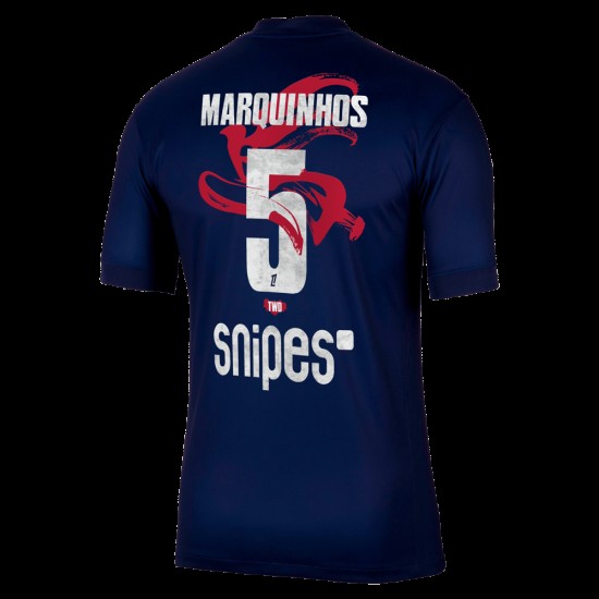 Camiseta Local Año Nuevo Lunar 2025/26 PSG Marquinhos #5 Hombre